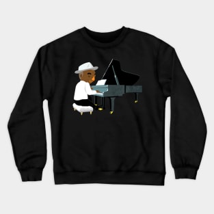 The piano part in a jazz quartet Crewneck Sweatshirt